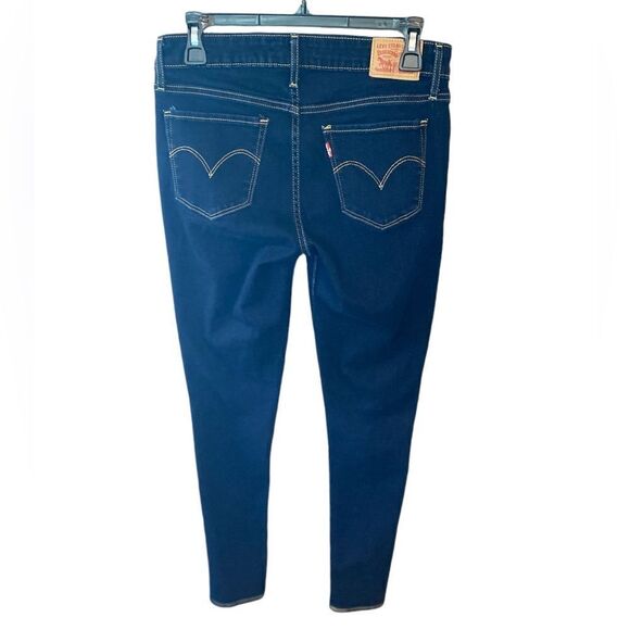 Levi’s Sz 28 Blue Denim Dark Wash 711 Skinny Jeans - Picture 2 of 8